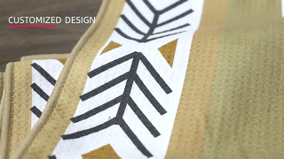منشفة الشاطئ المقاومة للرمال طباعة رقمية مخصصة